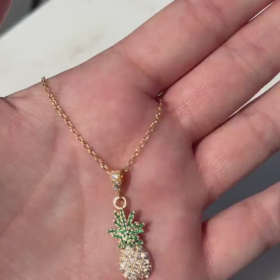 Pineapple Dainty Fruit Necklace