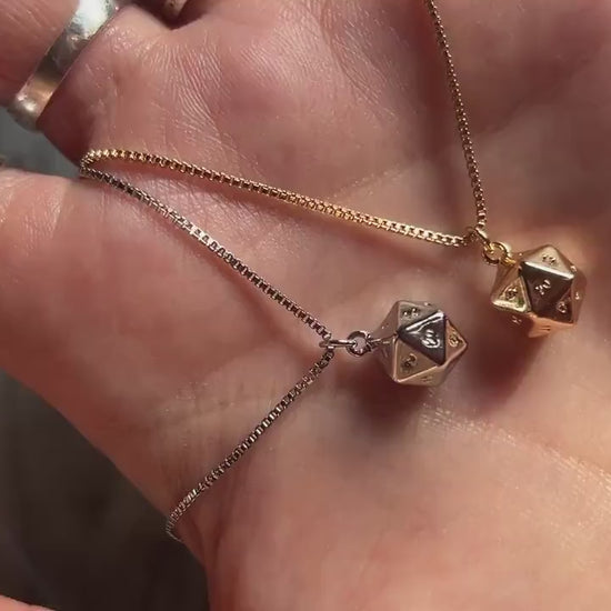 D20 Gold/Silver Plated Necklace